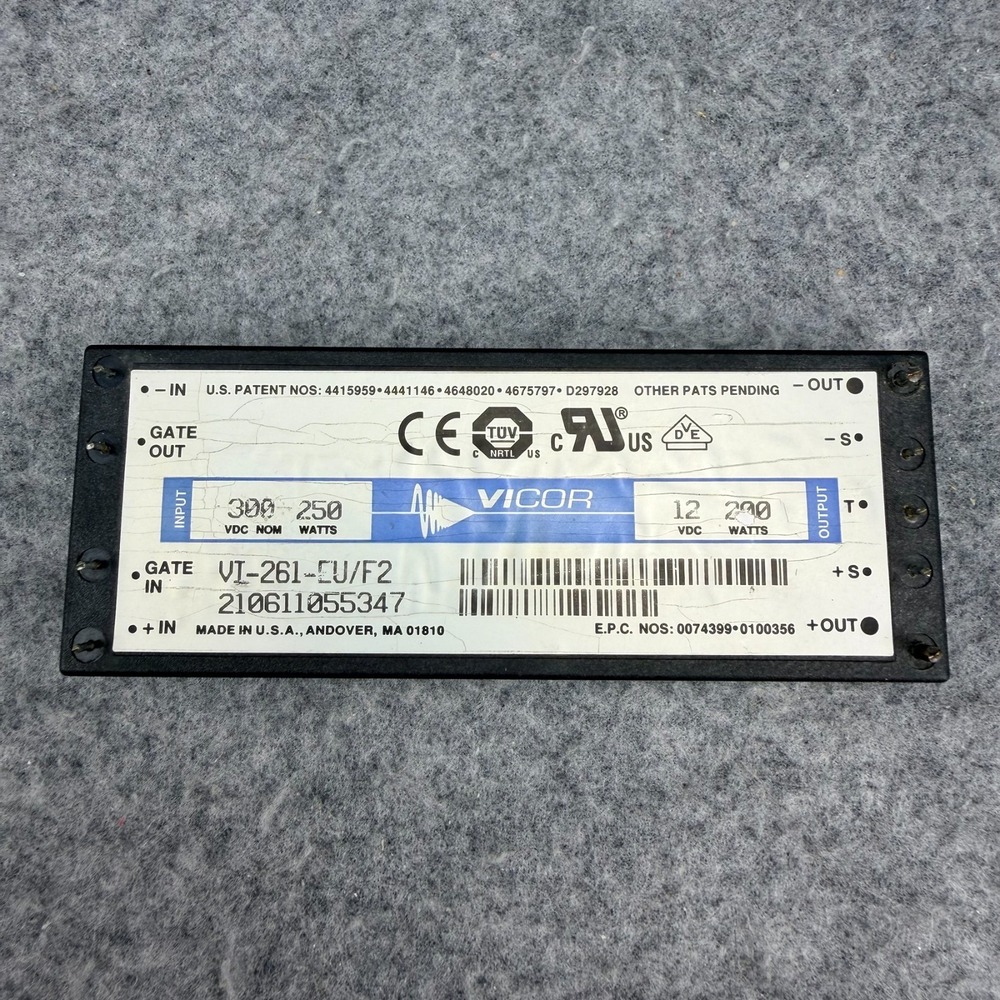 Vicor VI-261-EU/F2 DC-DC Converter Power Supply Module 300V In 12V 200W Out